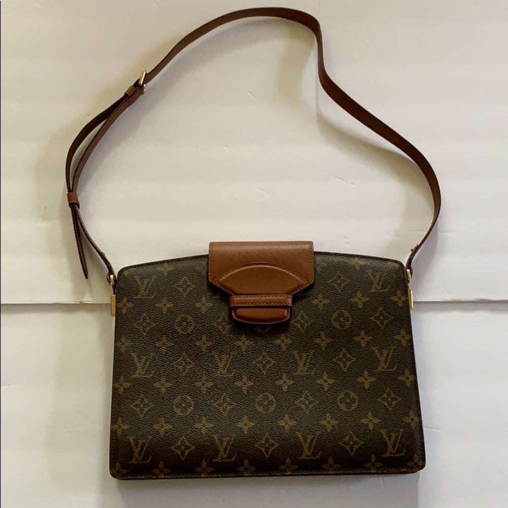 Louis Vuitton Courcellas Brown Crossbody Bag Purse Excellent Authentic